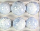 Lot: Blue Calcite Spheres - - Pieces #78045-1